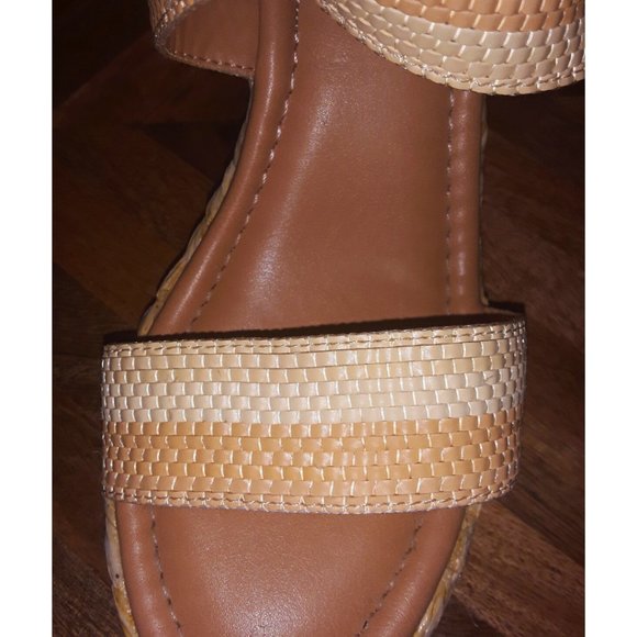 SOLD   DOLCE BY MOJO MOXY STRIPED DAVENPORT ESPADRILLE WEDGE HEEL SANDALS - Picture 8 of 13